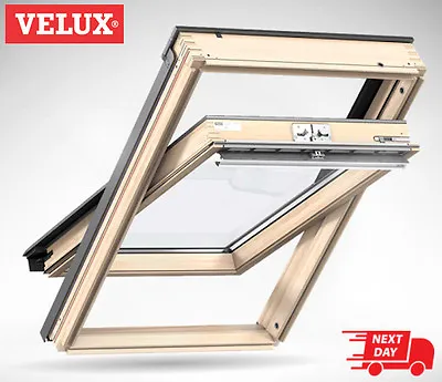 VELUX CK02 Pine Centre Pivot Roof Window 55 X 78cm Loft Skylight Velux Rooflight • £339