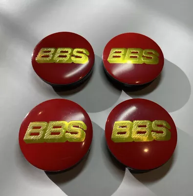 BBS Wheel Centre Caps Red & Gold 56mm X4 Cap • $34