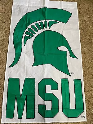 The Flag Factory Michigan State Collegiate Flag 28”x47 1/2” Embroidered Design • $12.99