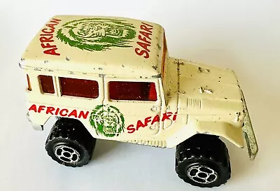 1980 Majorette #277 4x4 Toyota Land Cruiser AFRICAN SAFARI Kenya RAID 86 Jeep • $24