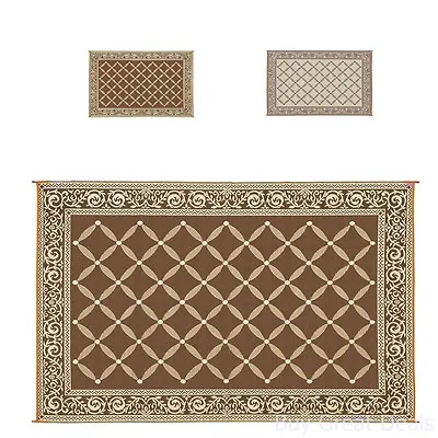 Carpets Area Rug Feet Indoor Floor Outdoor Lightweight Reversible Weave Decor6x9 • $47.98