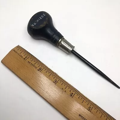 Vintage Stanley Handyman Scratch Awl  No. H1202 Wood Handle Tool Made In USA • $13.95