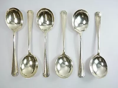 MAPPIN & WEBB Cutlery - ATHENIAN Pattern - Soup Spoons - Set Of 6 • $55.99