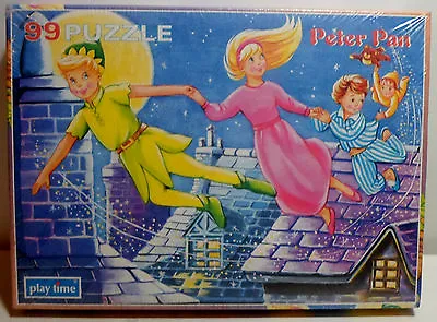 PLAY TIME VTG 80's PETER PAN PUZZLE 99 Pcs 23 X 32 Cm # 9951 MISP SEALED • $29.99