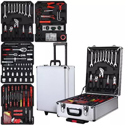 786pcs /816pcs Tool Kit Trolley Case Mechanics Box Toolbox Portable DIY Set BK • $129.70