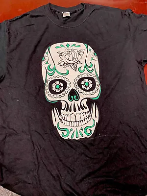 Skull T Shirt - Large K2 Promotion-Gildan • $12.95