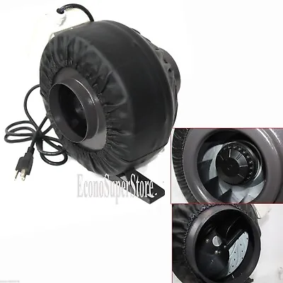 8  Inline  Duct 200W 770CFM Hydroponic Exhaust Fan Ventilation  Blower Air Cool • $94.99