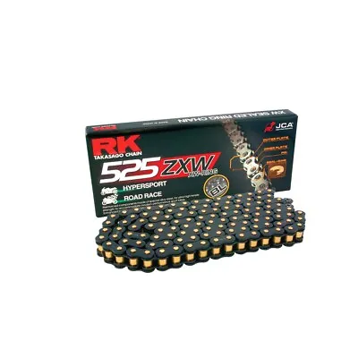 Rk Xw-ring Black 525zxw/112 Rivet Chain For Kawasaki 1000 Zx10r Ninja 2011-201 • £116.97