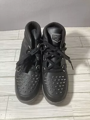 Sketchers Hidden Wedge Spiked Sneaker Bootie Black Women's Size 9  Goth/Punk • $63