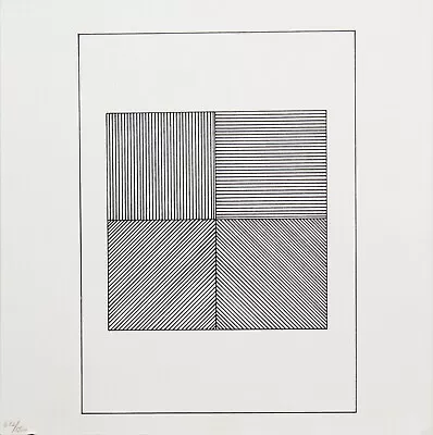 Sol LeWitt | Untitled XVI From  Ficciones  | 1984 | Serigraph | Mint Condition • $125