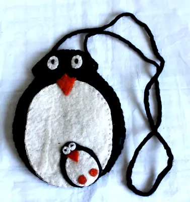 Felted Wool Hand Bag  Size 6  X 8   Made In Nepal • $5.99
