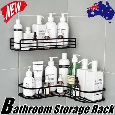 Stainless Steel Barthroom Shower Rack Shelf Storage Bassket Caddy Wall Mounted • $4.95