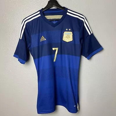Adidas AFA Argentina National Team Angel Di Maria#7  Blue Jersey Size Small • $40