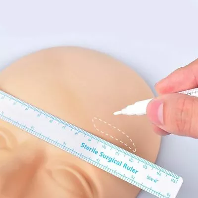 £2.29 • Buy Measuring Ruler Body Art Tattoo Skin Marking Pen Skin Scribe Tool Surgical Mark