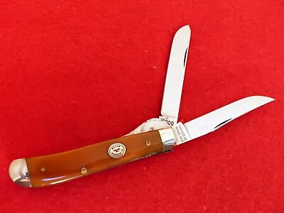 Moore Maker USA Made 3.5  Smooth Bone 5200LL Linerlock Lock Blade Trapper Knife • $120