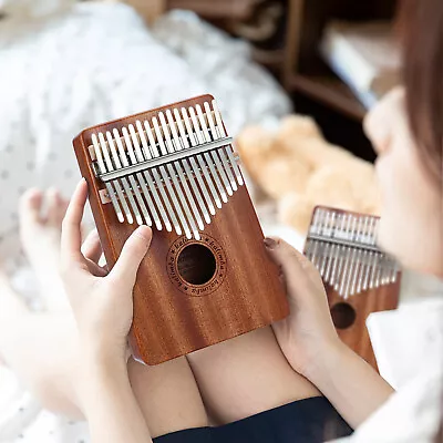 17 Keys  Kalimba Thumb Piano Finger Instrument Mahogany Wood And Tuner Hammer  • $18.98