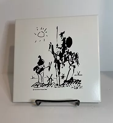 $250 • Buy Pablo Picasso Tile With Don Quixote And Sancho Panza