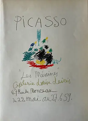 Pablo Picasso - Antique Lithograph Created: 1959 Mourlot Studios Paris France • $99