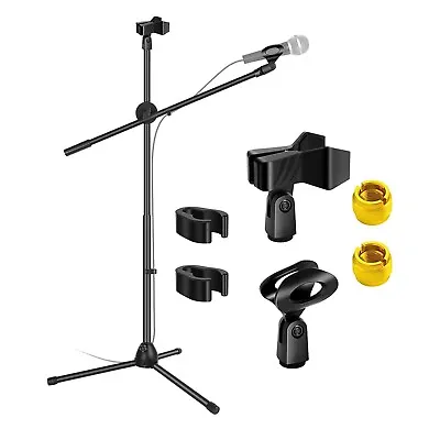 5Core Microphone Stand Dual Mic Clip Boom Arm Foldable Tripod 360° Rotating • $20.50