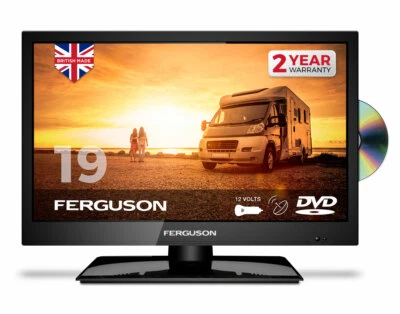 £174.99 • Buy FERGUSON 19  Inch 12v Volt TV DVD TRAVELLER TV CARAVAN TV FREEVIEW HD SAT 