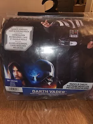$52.99 • Buy Star Wars Darth Vader Costume New Standard Adult Size 32-34