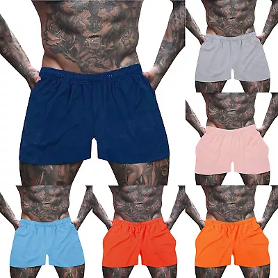 Workout Shorts Men Pack Men's Quick Dry Leopard Print Mesh Pants Quarter Pants • $25.66