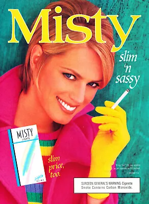 Misty Cigarette Ad #24 Rare 1995 Vintage Out Of Print  • $9.99