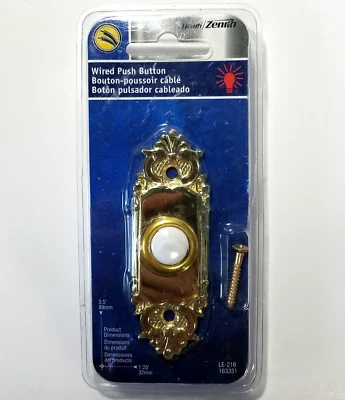£14.33 • Buy Wired Push Button Door Bell For Wired Chime System LE-216 Heath / Zenith