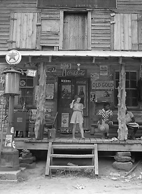 1939 Gas Station & Country Store NC Vintage Old Photo 8.5  X 11  Reprint • $13