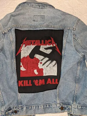 $318 • Buy Metallica Jean Jacket, Size 42L, Vintage, Excellent Condition, One-of-a-kind