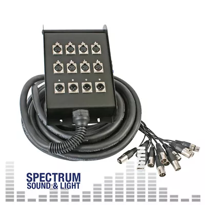 £87.95 • Buy Pulse Audio Multicore 8/4 XLR 15M. [DP31030] Stage Box Snake Multi, Core, Cable,