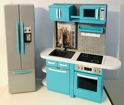 My Life Kitchen Playset Stove Sink Fridge With Light & Sound For 18” Doll • $20.24