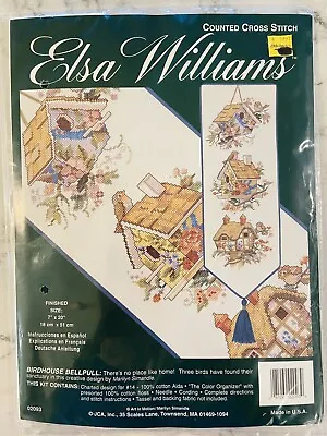 New & Sealed ~ Elsa Williams * Birdhouse Bellpull * Cross Stitch Kit #02093 ~ • $17.49