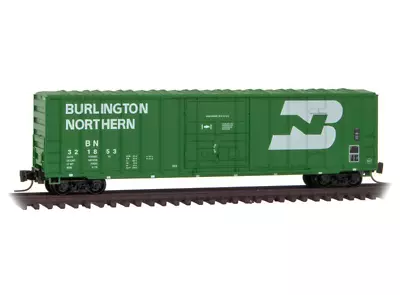 Z SCALE Burlington Northern 50' Rib Side Box Car Micro-Trains MTL #511 00 124 • $30.89