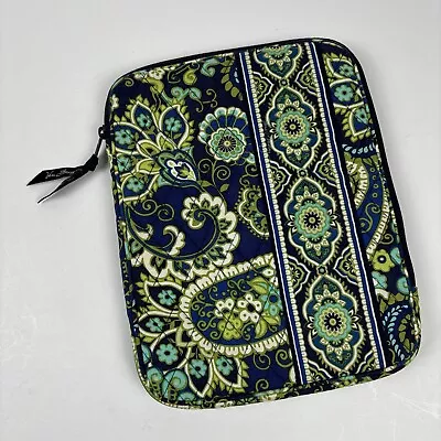 VERA BRADLEY Padded Tablet  IPad E-Reader Case-Blue Paisley 10.5 X 8  • $14.99