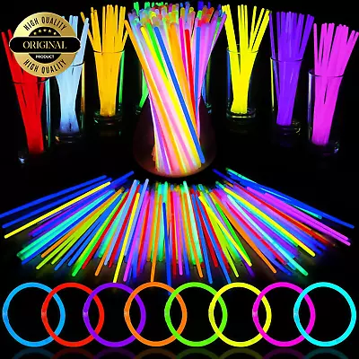 AIVANT Glow Sticks Bulk Party Supplies | 70 PCS 8 Inch Glowsticks With Connector • $12.82