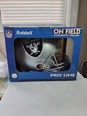 Riddell On Field Authentic Helmet - Oakland Raiders New In Box • $149.99