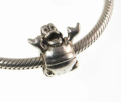 GC RARE CHAMILIA 925 Silver Disney The Little Mermaid SEBASTIAN CRAB Charm Bead • £29.99