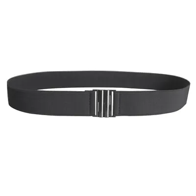 1X Lady Elastic Waist Belt Stretchy Wide Waistband Metal Buckle Coat Wide Belt • £11.39