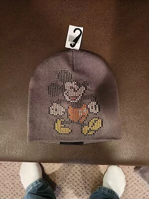 Mickey Mouse Winter Beanie Gray Hat Cap OSFA Brand New Disney • $15