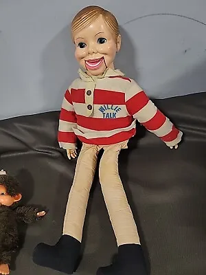 Willie Talk Ventriloquist Doll Vintage Horsman 22” Creepy Prop Needs Repair • $29.74