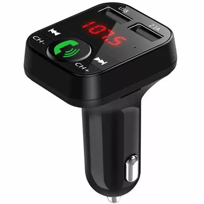 Bluetooth Car FM Transmitter MP3 Player Hands Free Radio Adapter Kit USB Charger • $11.56