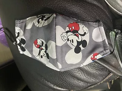 Mickey Mouse Face Mask 100% Cotton Washable - Character For Adults • $5