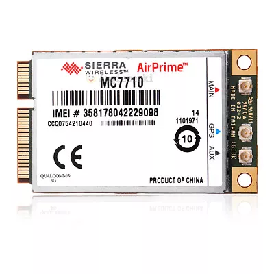 Unlocked Sierra AirPrime MC7710 LTE/HSPA+ 4G 3G Module WWAN Card 800/900/2100MHz • $27.99