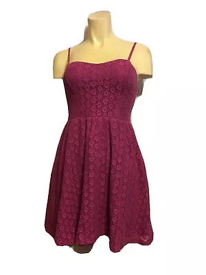 Mossimo Supply Co. Women's Double Layer Purple Eyelet Sundress Size Small • $16.50