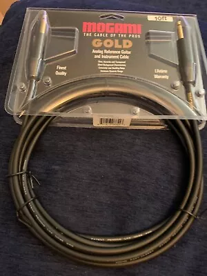 Mogami Gold Instrument 10 Guitar / Instrument Cable Straight-Straight 10-Foot • $59.50