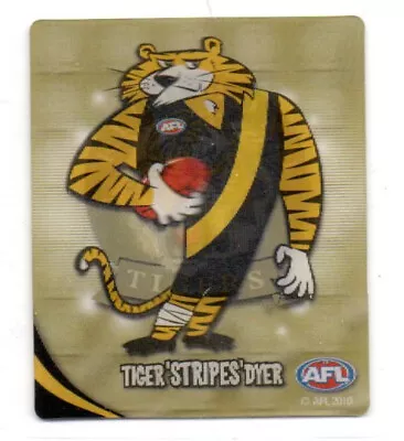 2010 Afl Ultra 3d Footy Plays Snackbrands - #60 Gold Team Logo Emblem (richmond) • $7.50