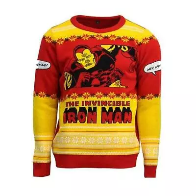 $26.95 • Buy Christmas Jumper Invincible Iron Man - UK XS / US 2XS New Official Numskull