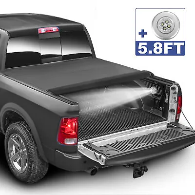 5.8FT Bed Tonneau Cover For 2019-2022 Chevy Silverado GMC Sierra Roll-Up On Top • $129.97
