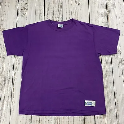 Vtg 90s Discus Athletic Boxy Heavyweight Single-stitch T-shirt Purple Mens Sz Xl • $29.99